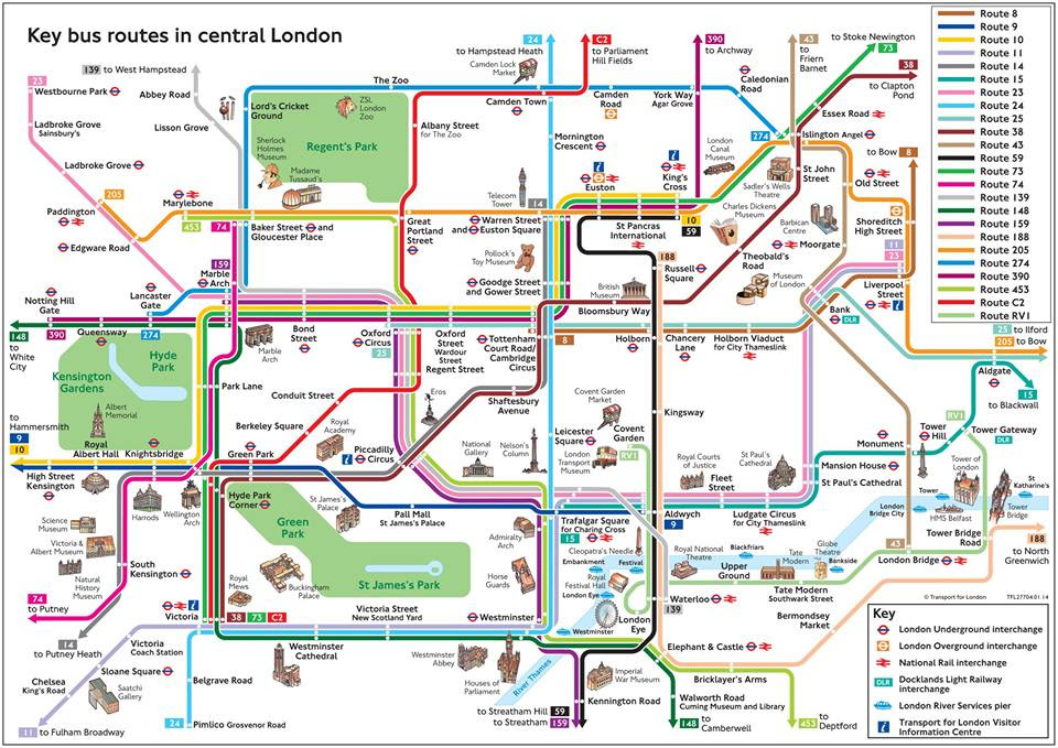 Carte Metro Londres | Carte