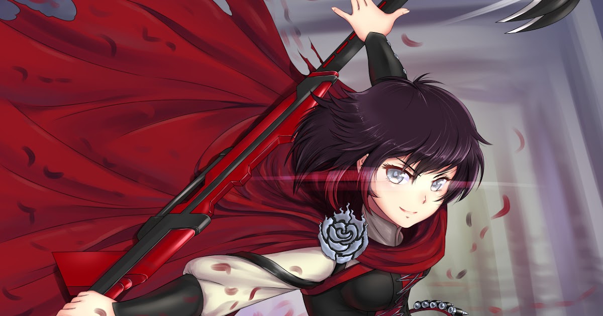 Wallpaper Rwby Ruby Rose Fanart - Gambarku