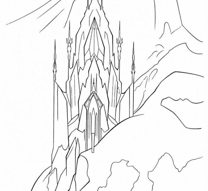 Frozen Castle Coloring Picture - Christopher Myersa's Coloring Pages