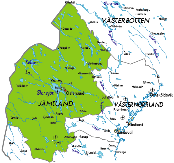 Östersund Karta
