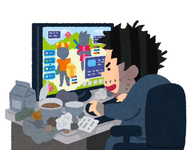 引き こもり イラスト さまざまなデザインに使用できる無料のイラスト素材