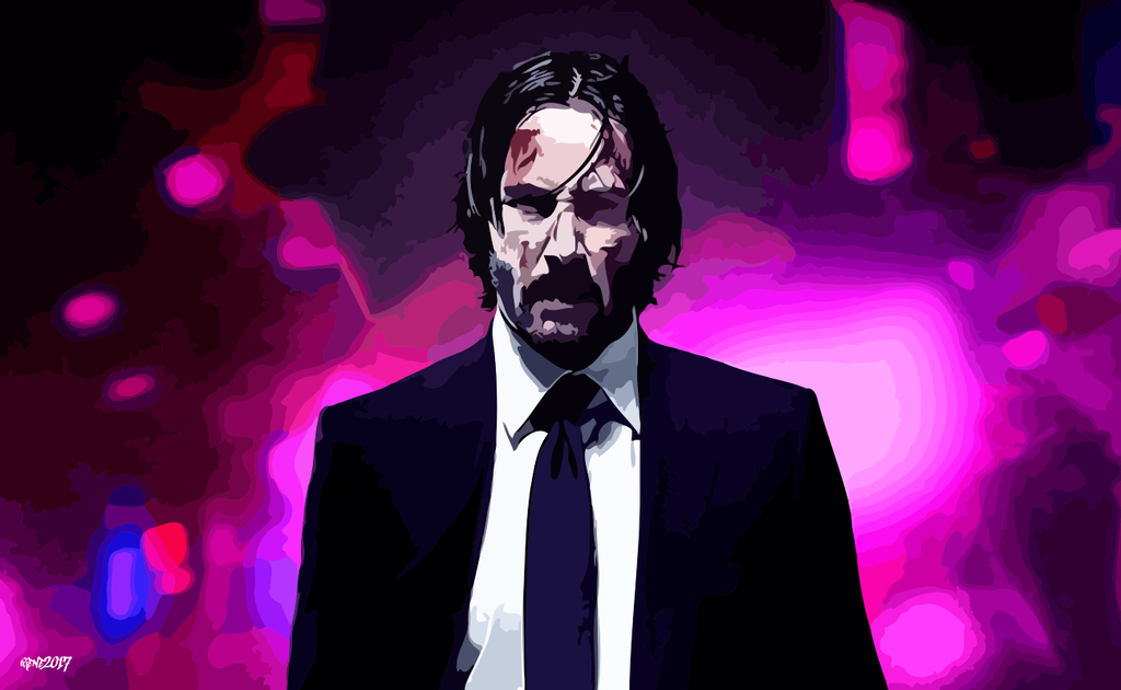 John Wick Vector / 1280x2120 John Wick as Keanu Reeves Illustration