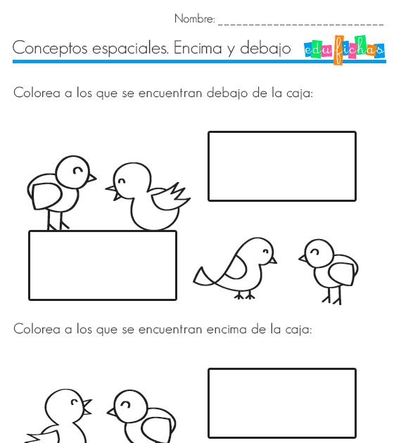 Juego Interactivo En Línea Encima-Debajo Para Preescolar ...