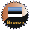 The Estonia cacher: Awarded for finding caches in a percentage of states in Estonia
pseudoprime has 7% (1 of 15 states) and needs 2 more to go up a level The Estonia cacher