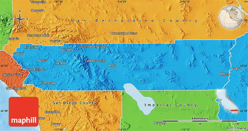 Map Of Riverside County Ca