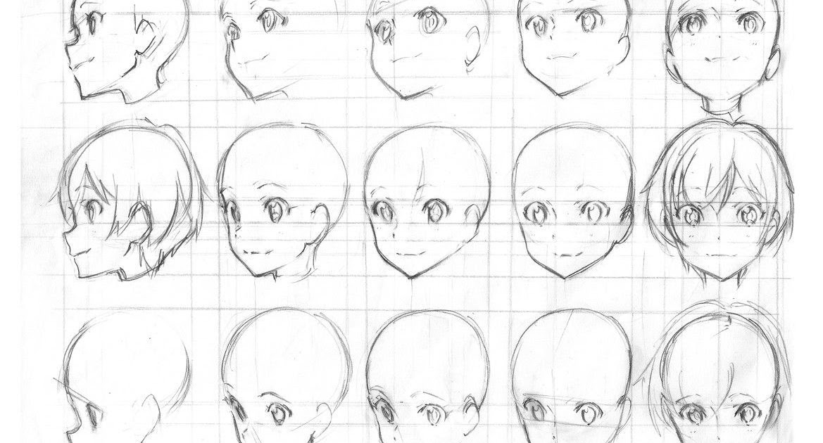 Anime Face Outline : How to Draw Anime Characters Tutorial - AnimeOutline