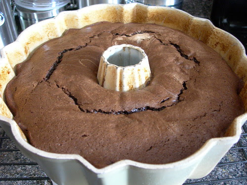 Cake out of the oven