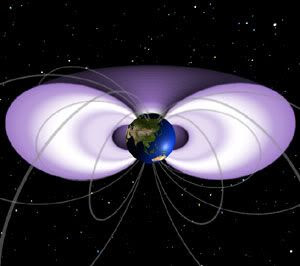 An illustration of the Van Allen Belt surrounding Earth