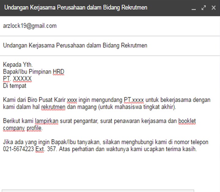 Contoh Tugas Email Bahasa Inggris - Contoh Qi