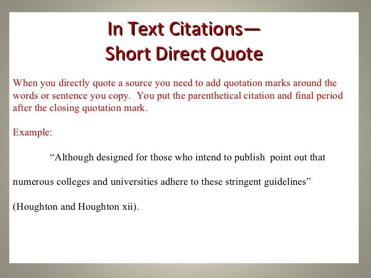 How To Put Big Quotations Into Text Chicago Format