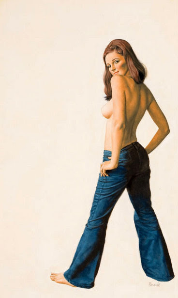 Semi-Nude In Jeans