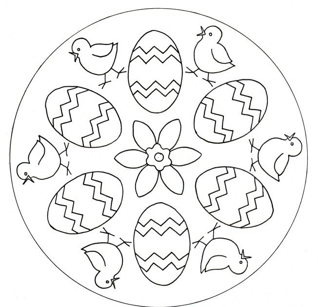 Ostermandalas Kostenlos Mandala Malvorlagen Kostenlos