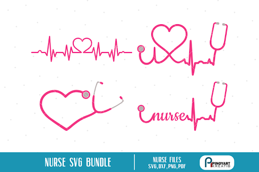 Free Nurse Svg Nurse Svg File Nurse Svg Heartbeat Svg Stethoscope Svg Crafter File