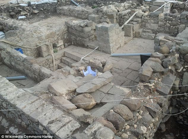 The site of the ancient synagogue had been covered in litter and weeds for years before excavations began