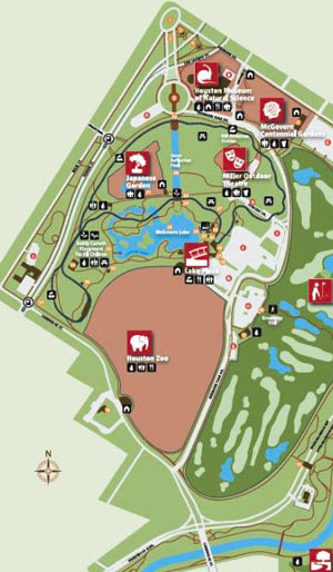 Hermann Park Houston Map  Cities And Towns Map