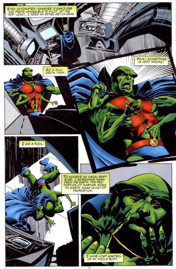 Batman offered to help him pilot it, but no, he wanted to grow the extra set of arms.