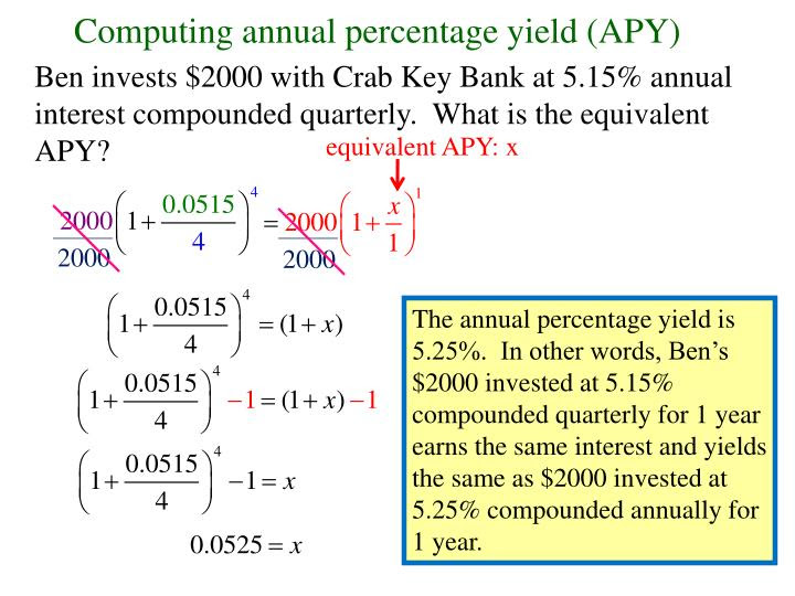 Howto: How To Find Annual Percentage Yield