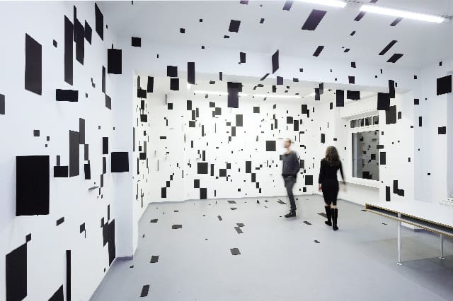Geometric Rooms by Esther Stocker Geometric Rooms by Esther Stocker installation geometry