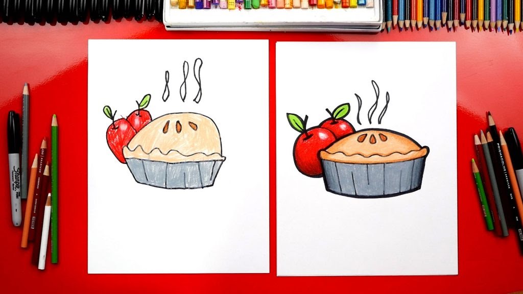 Dessert Cute Easy Drawings Food - Drawing with Crayons