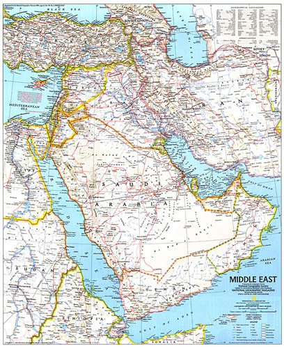 خريطة مدونة خاريتا الشرق الأوسط