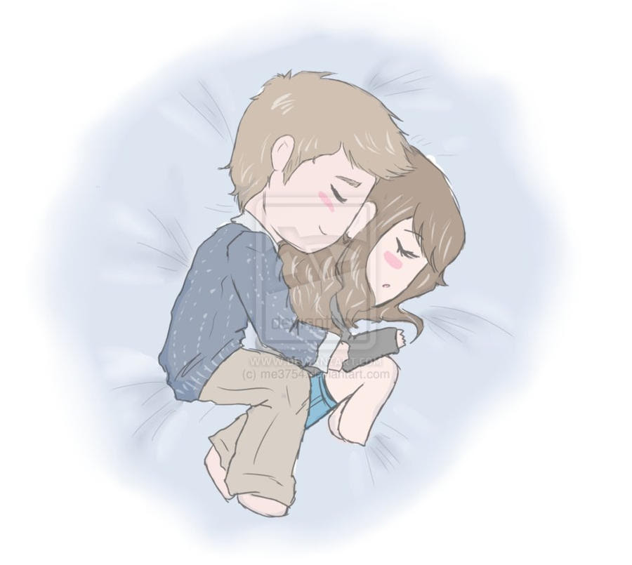 Anime Couple Cuddling Base
