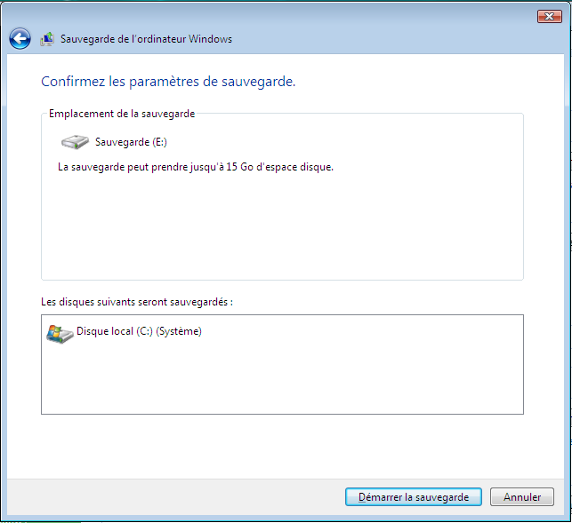 Tutoriel Centre Sauvegarde de Windows Vista/Seven