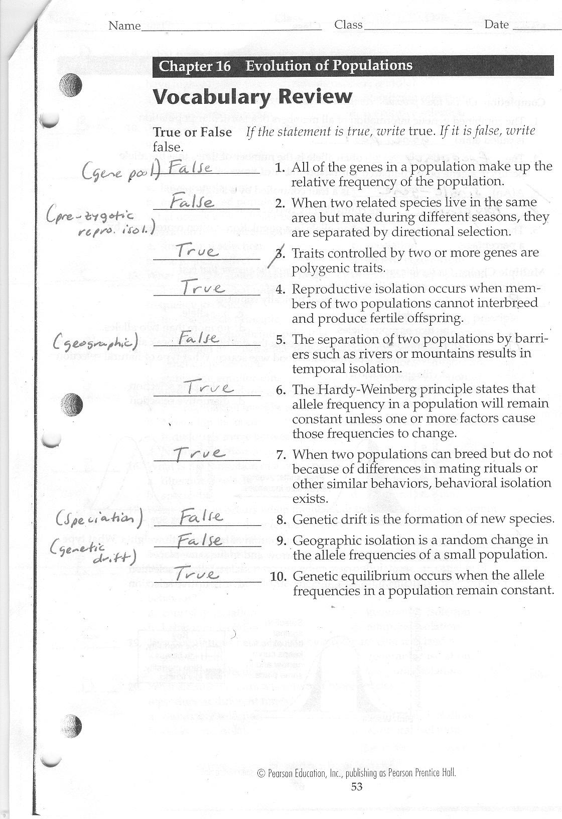 Evidence Of Evolution Worksheet Answer Key Nidecmege