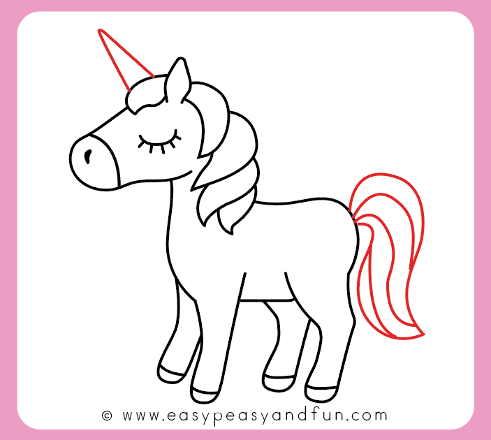 unicorn-4u: How to Draw an Unicorn - Easy and Cute Step by Step