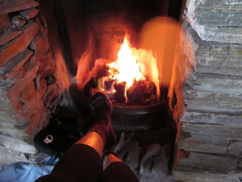 commandeering the fire on Inishbofin