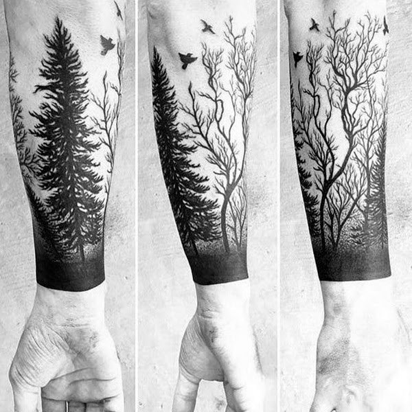 Deep and Super Cool Forest Tattoo Ideas (4)