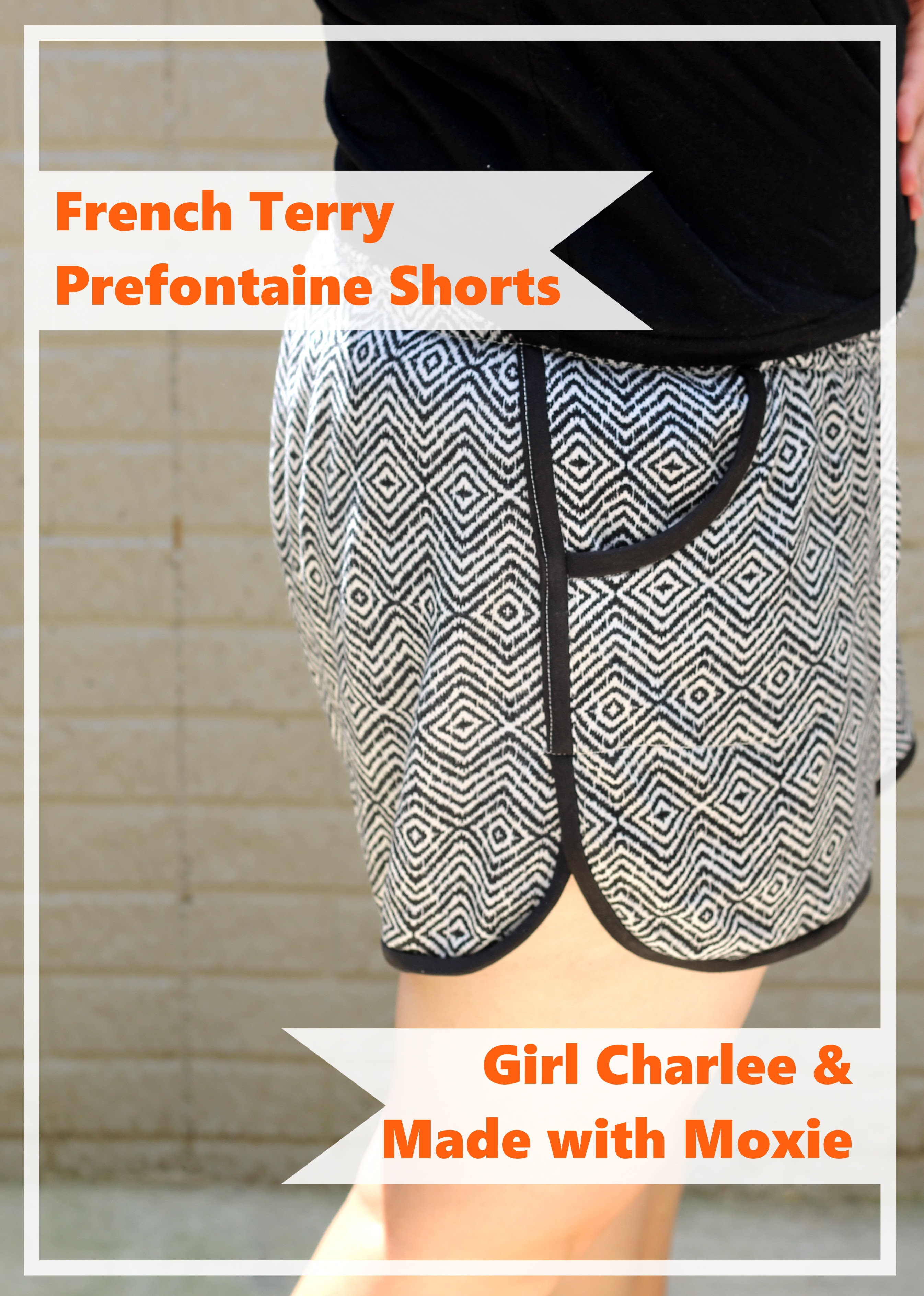 Ethnic french terry fabric from Girl Charlee & Prefontaine Shorts for Women pattern by Made with Moxie