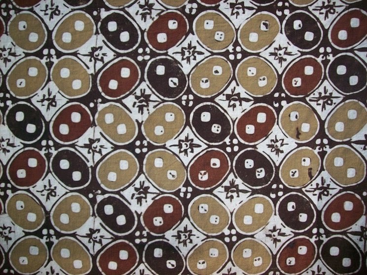 Gambar Batik Daun Sederhana - Contoh Motif Batik