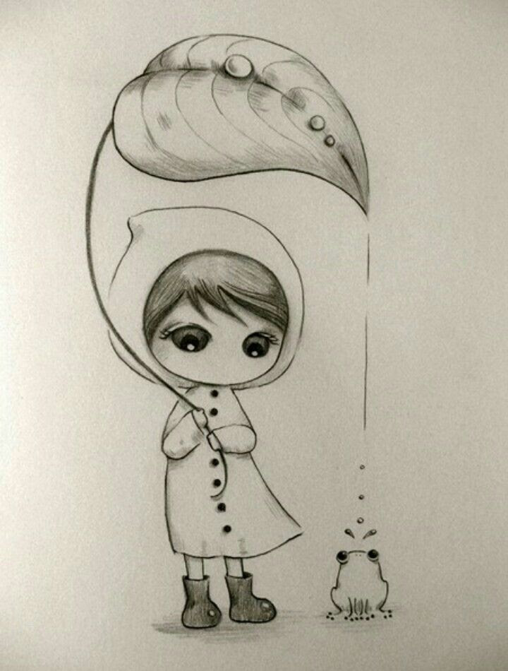 Easy Cartoon Drawing With Pencil