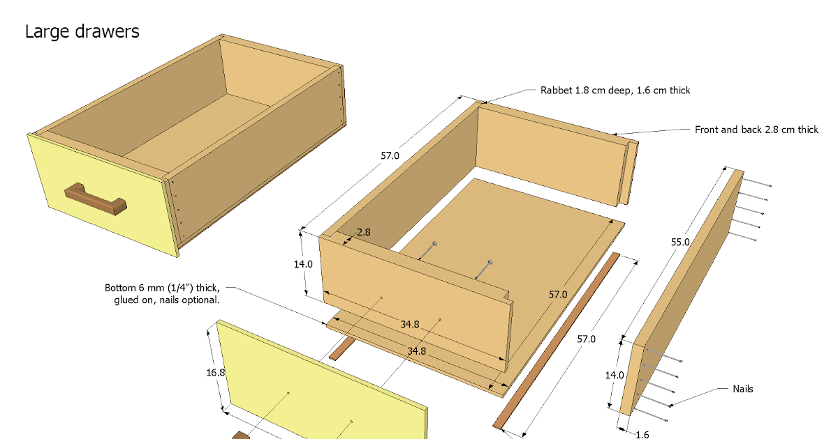 drawer plans woodworking