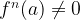 {f^n}(a) \ne 0 {f^n}(a) \ne 0