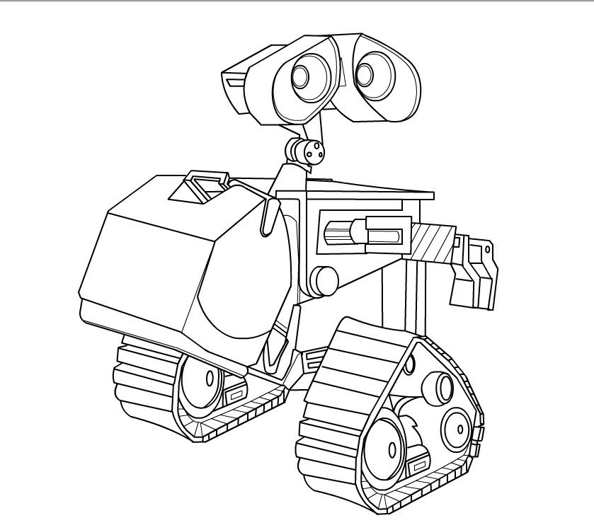 Download 85+ Wall E And Eve For Kids Printable Free Coloring Pages PNG