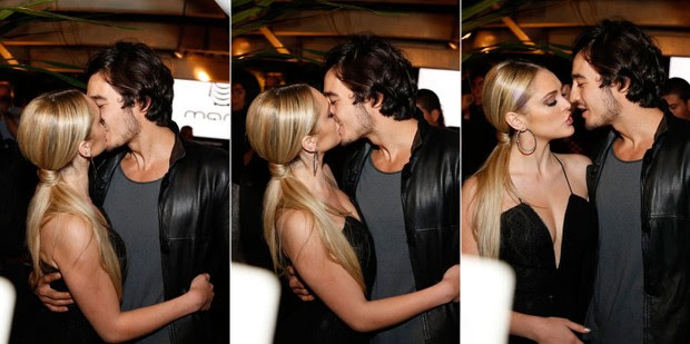 Isabelle Drummond e Thiago Iorc na festa de lançamento da novela 'Geração Brasil' no Centro do Rio (Foto: Felipe Panfili e Léo Marinho/ Ag. News)