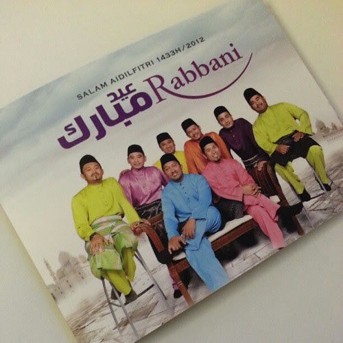 Sumpah! Aku nangis tgk Chong Wei kalah. Takpe. Ini gambar kad raya dari Rabbani.