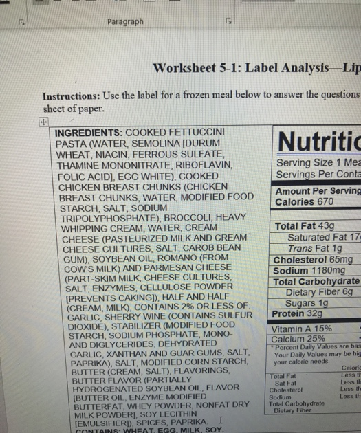 32 Nutrition Label Worksheet Answer Sheet - Labels Database 2020