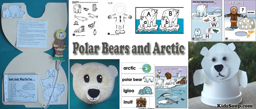 Polar Bear Worksheets For Preschoolers : Free Arctic Animals Printable