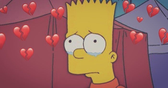 Lisa Simpson Heartbroken Broken Heart Bart Simpson Sad Wallpaper ...