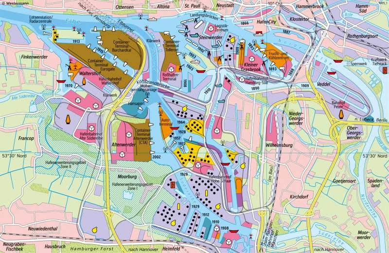 Hamburger Hafen Karte Pdf - 1 - Die waren werden hier auch gelagert