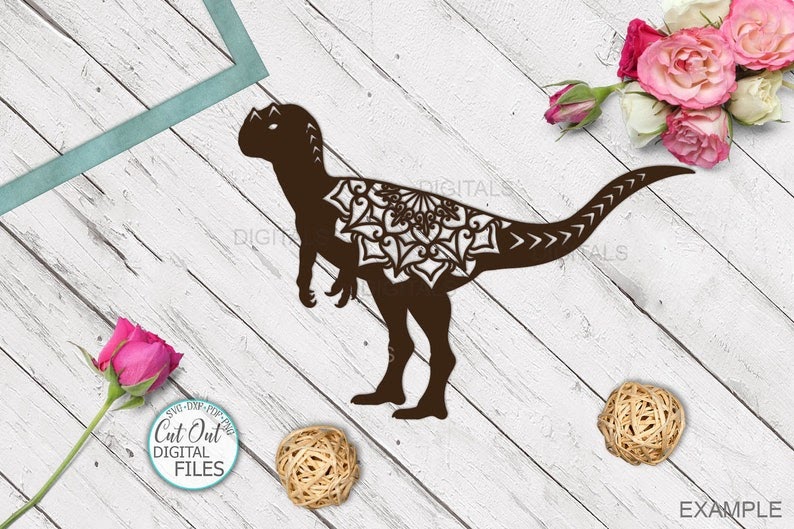 Download Mandala Dinosaur Svg Design - Free Layered SVG Files