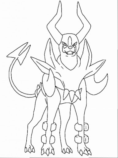 Pokemon Hd Pokemon Coloring Pages Mega Houndoom