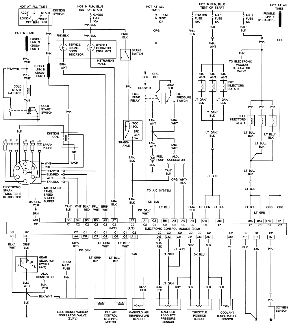 1986 Pontiac Engine Diagram