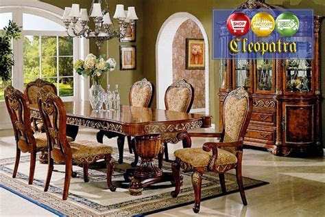 Cleopatra Ornate Traditional Cherry Formal Dining Room Furniture Set Cleopatra Ornate Traditional Cherry Formal Dining Room Furniture Set