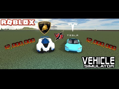 Roblox Vehicle Simulator Egoista Vs Tesla Roadster