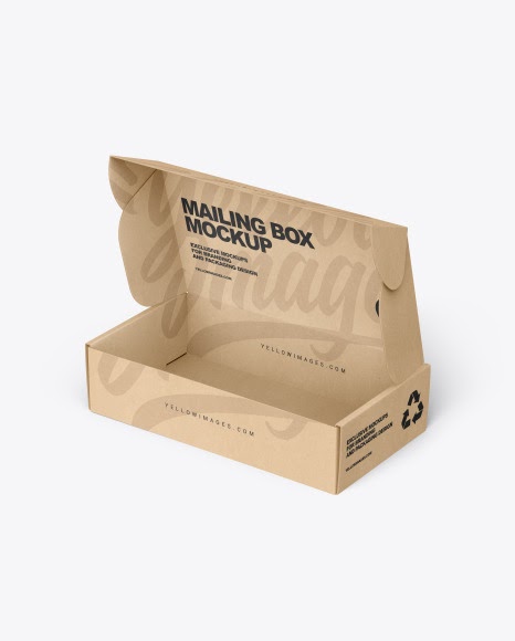 Opened Kraft Paper Box Mockup Yellowimages Free Psd Mockup Templates