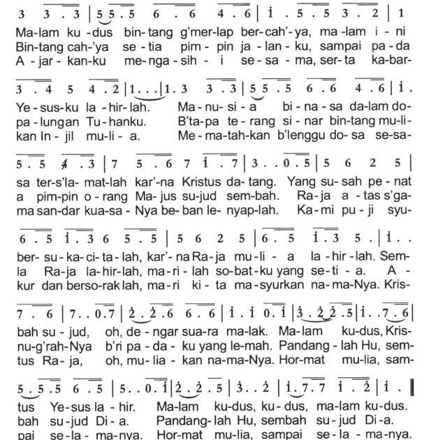 Chord Lagu Holy Night Chord Walls