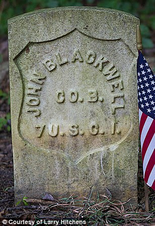 John Blackwell (grave stone pictured) served in Company B of the 7th Regiment